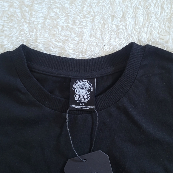 Crooks💰 & Castles🏰 Black🖤 Tee👕 - NWT - Picture 4 of 16